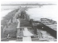 Izgradnja savskog nasipa oko Mićevca 1927. godine (Foto Franjo Abramović)
